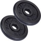 ScSPORTS Litinové závaží 5 kg, sada 2x2,5 kg, 30/31 mm