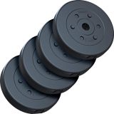 Sada 20 kg závaží 4x5 kg plastové, otvor 30/31 mm