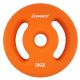 Neoprenové kotouče 2x3 kg s úchyty, oranžové, 30/31 mm otvor