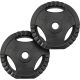 ScSPORTS kotouče 2x2,5 kg s úchyty, plast/cement, 30/31 mm
