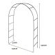 Sada 2 zahradních oblouků na popínavé rostliny, 240 cm