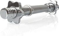ScSPORTS® Jednoruční hřídel chrom, vroubkovaný úchop, 35 cm