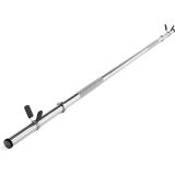 Chromovaná hřídel na činky 140 cm, 30 mm, pružinové uzávěry