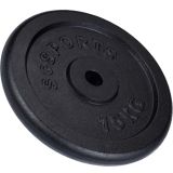 ScSPORTS Litinový kotouč 15 kg, otvor 30/31 mm, černý