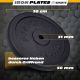 ScSPORTS Litinový kotouč 30 kg, průměr 30/31 mm, černý