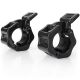 Rychloupínací uzávěry na činku 30 mm, černé, pár
