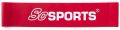 ScSPORTS odporová guma, odpor 13,5 kg, červená