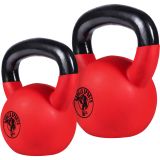 Gorilla Sports Sada kettlebellů, pogumovaný povrch, 12+16kg