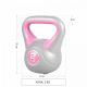 Gorilla Sports Kettlebell činka, vinylová, růžová, 2 kg