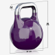 Gorilla Sports Soutěžní kettlebell, fialový, 20 kg