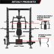 Multipress s lavicí a kladkou, vedená osa 250 kg