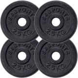 SCSports Sada litinových kotoučů, 4 x 2,5 kg