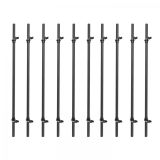 Gorilla Sports Sada plastových činkových tyčí, 10 ks, 130 cm