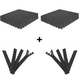 Gorilla Sports Sada ochranných podložek + koncovky, 16 kusů