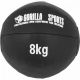 Gorilla Sports Sada kožených medicinbalů, 55 kg, černý