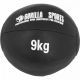 Gorilla Sports Sada kožených medicinbalů, 55 kg, černý