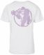 Gorilla Sports Sportovní tričko s potiskem, bílo/fialová 3XL