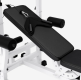 Gorilla Sports Sada posilovací lavice + nakládací set, bílá
