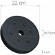 ScSPORTS Sada závaží 30 kg – plastové kotouče, 30/31 mm