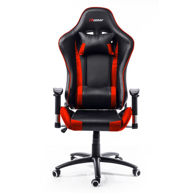 Kancelářská židle Nebraska - černá, červená