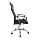 Kancelářská židle se síťovaným opěradlem, černá