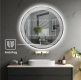 Kulaté LED koupelnové zrcadlo Ø70 s odmlžováním, infinity