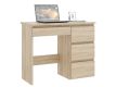 Psací pracovní stůl 75 x 94 x 43 cm, dub artisan, 4 zásuvky