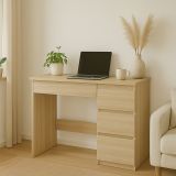 Psací pracovní stůl 75 x 94 x 43 cm, dub artisan, 4 zásuvky