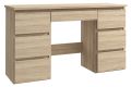 Psací stůl se zásuvkami, 120 × 43 × 75 cm, barva dub sonoma