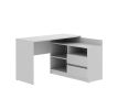 Rohový psací stůl, bílá