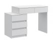 Stůl se zásuvkami, 78 x 90 x 47 cm, bílá