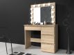Kosmetický stolek s osvětlením, 94 cm, barva dub sonoma