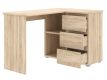 Rohový počítačový stůl se zásuvkami, barva dub sonoma