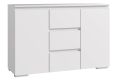 Komoda se zásuvkami, 120 cm, bílá