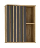 Závěsná skříňka s lamelovými dvířky, 60 cm