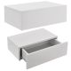 Závěsné noční stolky 2 ks bílé, praktická sada, 46x30x15 cm