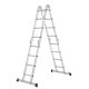 Hliníkový skládací žebřík 3,6 m, 4 dílný, 6 příček, 150 kg