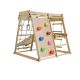 Dětské vnitřní dřevěné hřiště se skluzavkou, skládací, malé