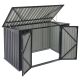 Kovový přístřešek, 3 popelnice, výklopné víko, 200×105×128cm