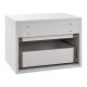 Závěsný noční stolek 40x29x30 cm, 2 zásuvky, bílý