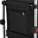Nákupní vozík 3 v 1 na schody - objem 56 l, černý