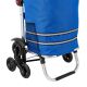Nákupní vozík 3 v 1 na schody - objem 56 l, modrý