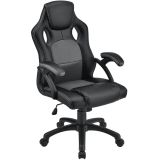 Ergonomická kancelářská židle, černá, polohovatelná opěrka