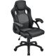 Ergonomická kancelářská židle, černá, polohovatelná opěrka