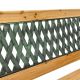 Zahradní lavice 122 cm, dřevo/litina, 2-místná
