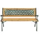 Zahradní lavice 122 cm, dřevo/litina, 2-místná