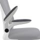 Ergonomická kancelářská židle, šedá/bílá, síťovina