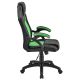 Ergonomická kancelářská židle, černá/zelená, nastavitelná