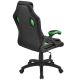 Ergonomická kancelářská židle, černá/zelená, nastavitelná