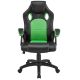 Ergonomická kancelářská židle, černá/zelená, nastavitelná
